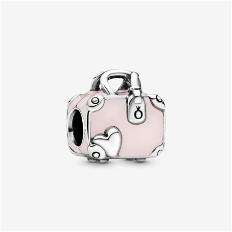pandora pink travel bag charm